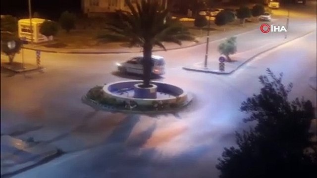 Gece yarısı 3 saat dirift attı, mahalleliyi canından bezdirdi