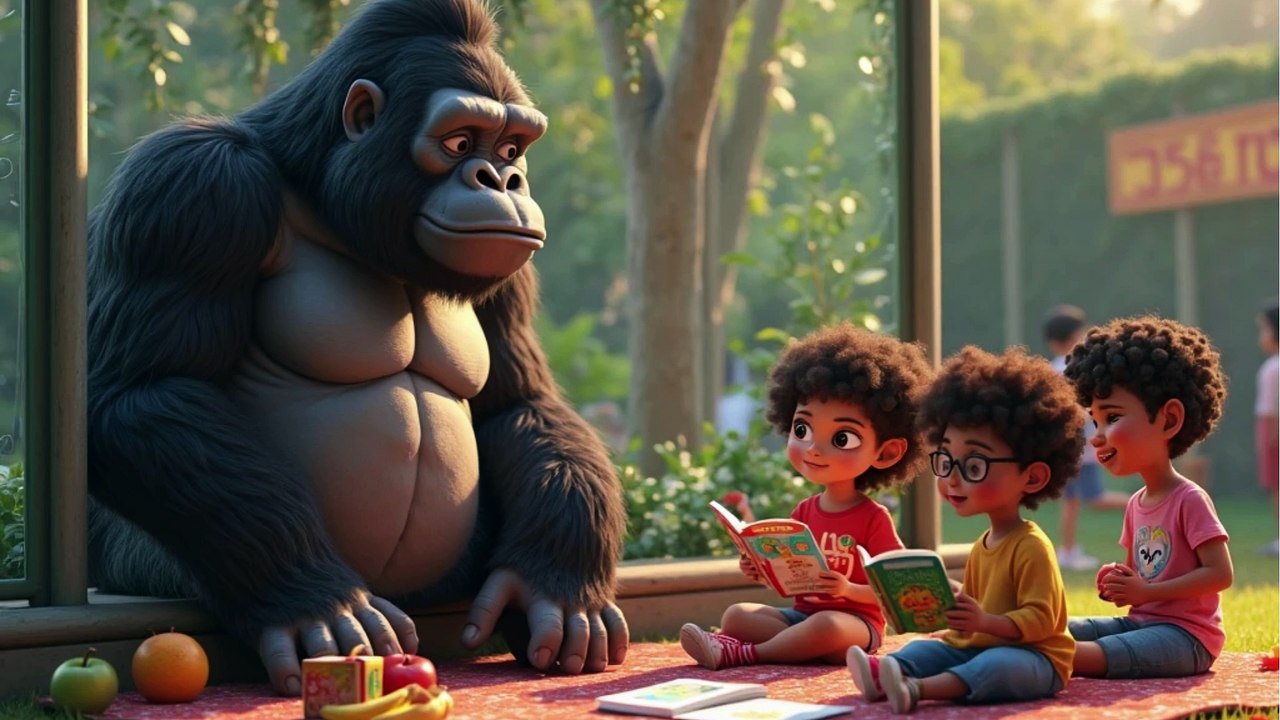 urdu/hindi King Kong ki Dosti Shehar ke Saath  ⁨@smilentales⁩
