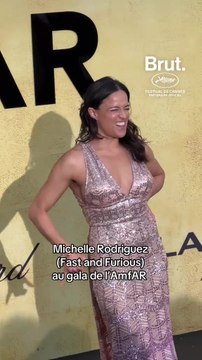 Michelle Rodriguez (Fast and Furious) au gala de l’AmfAR