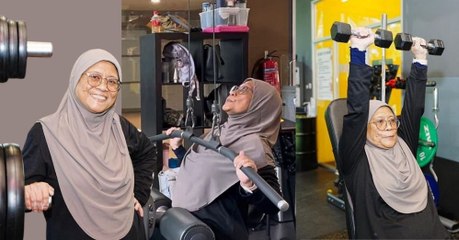 Padu! Nenek 70 tahun boleh angkat berat 60kg. Anak muda pun kalah.