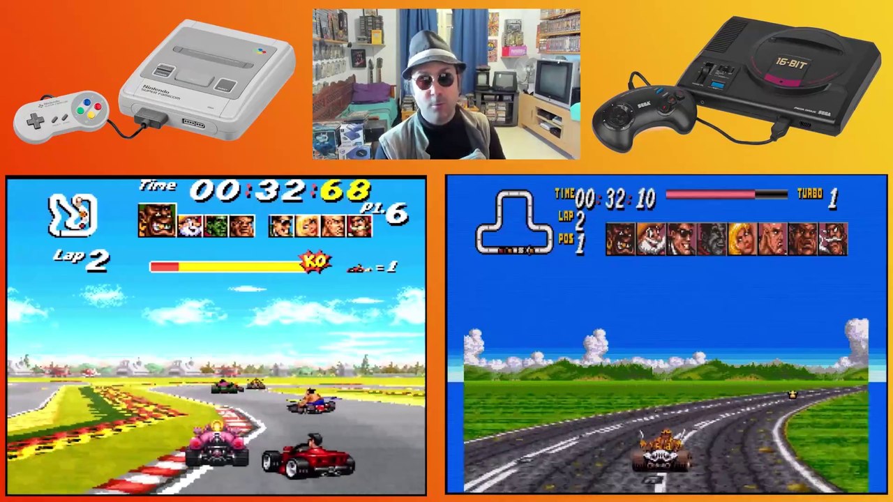 💢 Versus 💢 STREET RACER 🔸 Super Nintendo VS Sega Megadrive