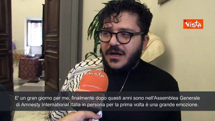 Patrick Zaki: "Lieto di far parte della famiglia di Amnesty che ha lottato per me"