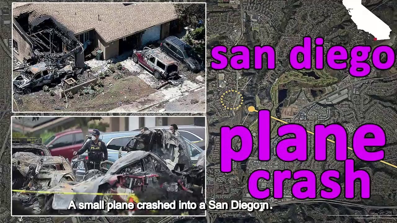 A small plane crashed into a San Diego neighborhood, killing multiple people