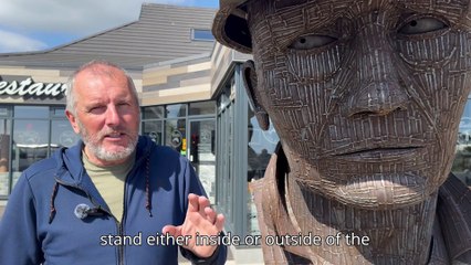 Ray Lonsdale unveils new sculpture Then Gone (George) in Seaham