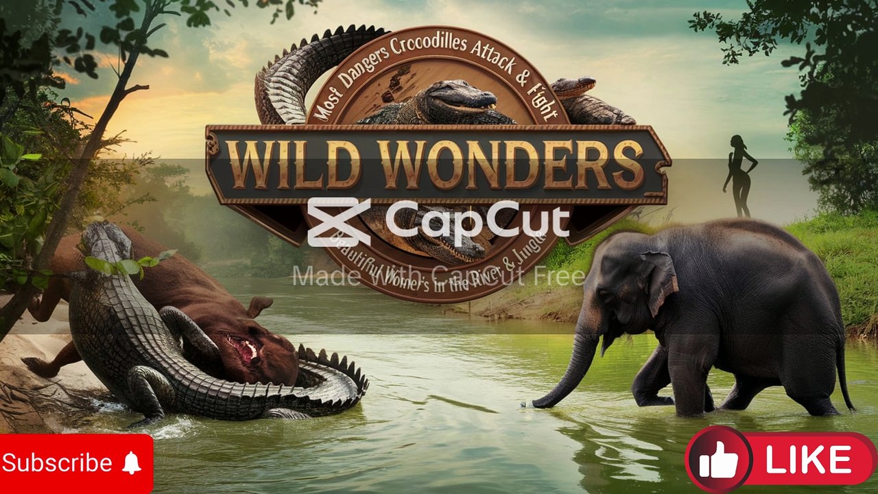 Most Dangerous Crocodile Attacks: Epic Battles with Elephants & Buffalos in the Wild