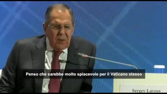 Lavrov: irrealistico tenere colloqui Russia-Ucraina in Vaticano