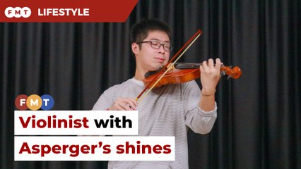 Autistic and gifted, She Jun Wei touches hearts with his violin