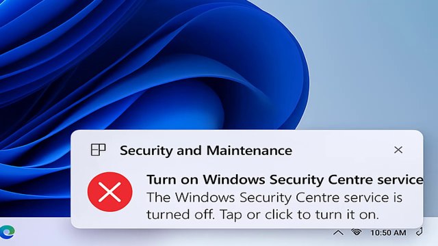 How do I stop and turn off Windows Security Center service notification on windows 11 / 10