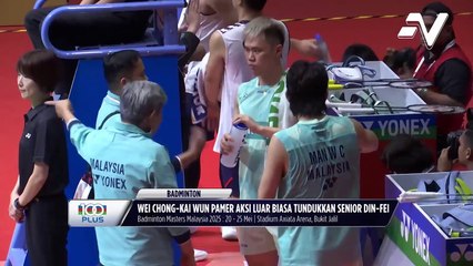 Man Wei Chong /  Tee Kai Wun pamer aksi luar biasa tundukkan senior Din-Fei