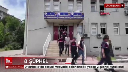 Diyarbakır'da sosyal medyada dolandırıcılık yapan 2 şüpheli tutuklandı