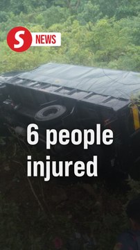 Navy truck involved in five-vehicle crash, six people injured