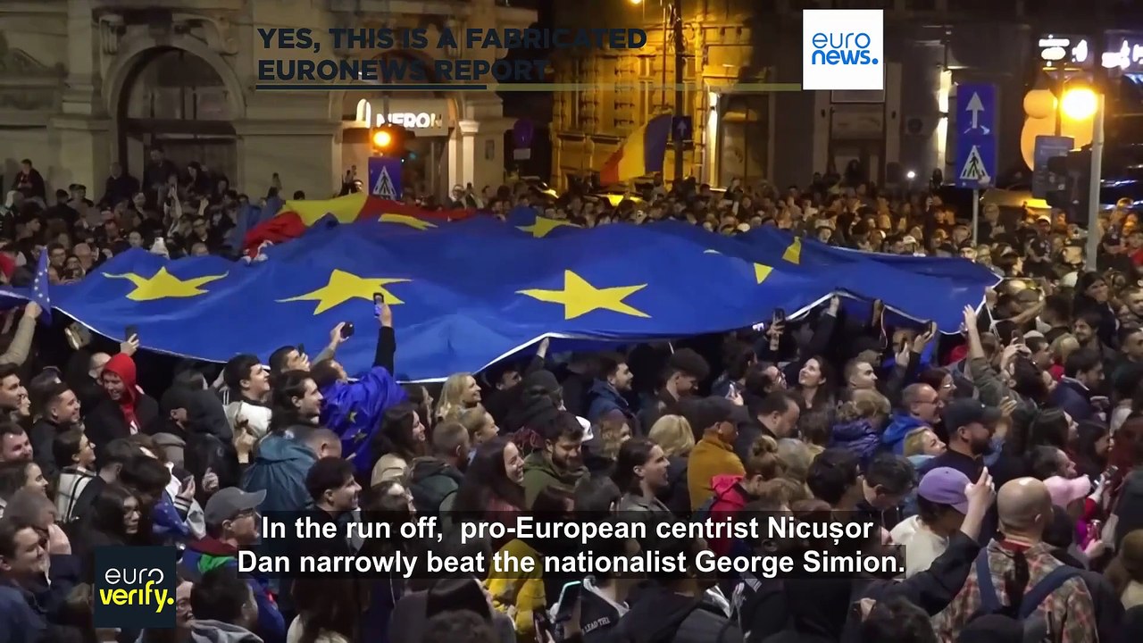 Fake Euronews report on alleged electoral interference in Romania spreads online