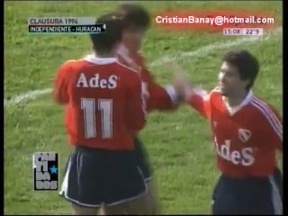 Independiente 4 Huracán 0 Clausura 1994 (Resumen Completo)