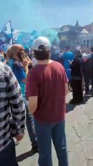 Selebrasi fan Napoli
