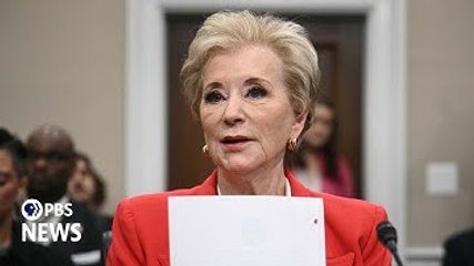 WATCH: McMahon insists she runs Department of Education, not DOGE