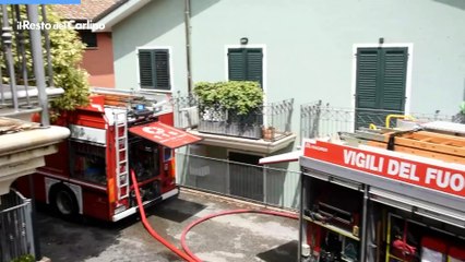 Incendio a Rimini, il video in via Pasini