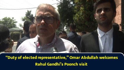 “Duty of elected representative,” Omar Abdullah welcomes Rahul Gandhi’s Poonch visit