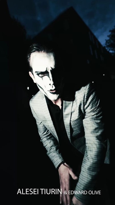 Male model and makeup short video in Madrid Spain Edward Olive portrait and fashion photographer