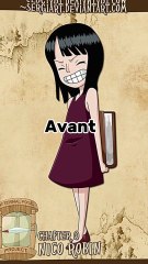 avant après nico robin