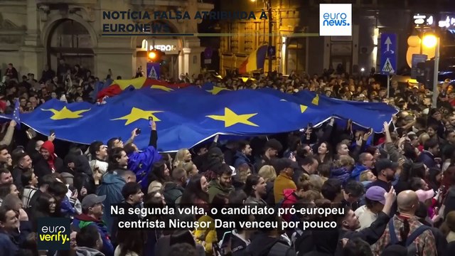 Falsa reportagem da Euronews sobre alegada ingerência eleitoral na Roménia é difundida na Internet
