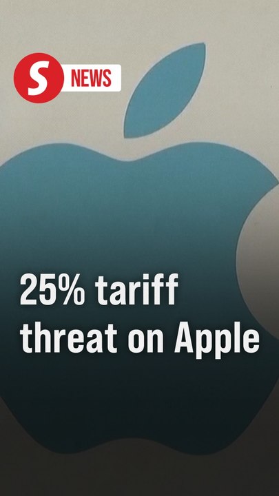 Trump threatens 25% tariffs on Apple if iPhones not made in the US