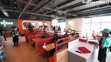 We take a look at Popeyes, a new chicken restaurant at Gallagher Retail Park, Wednesbury.