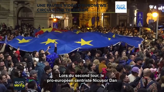 Une fausse vidéo d'Euronews sur l'ingérence dans la présidentielle roumaine circule sur Internet