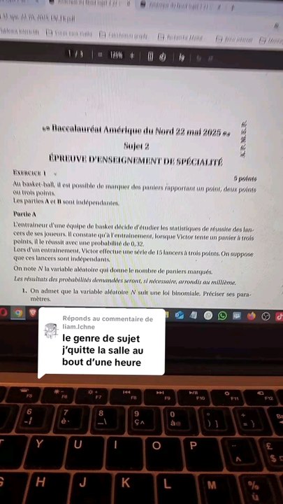 On analyse le sujet 2 Amérique du nord!#sujetbac #bac #bac2025 #bacmaths #terminale #spemaths