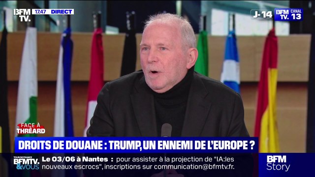 Droits de douane: Donald Trump est furieux de ne pas avoir réussi à désunir les Européens , explique Bernard Guetta, député européen Renew