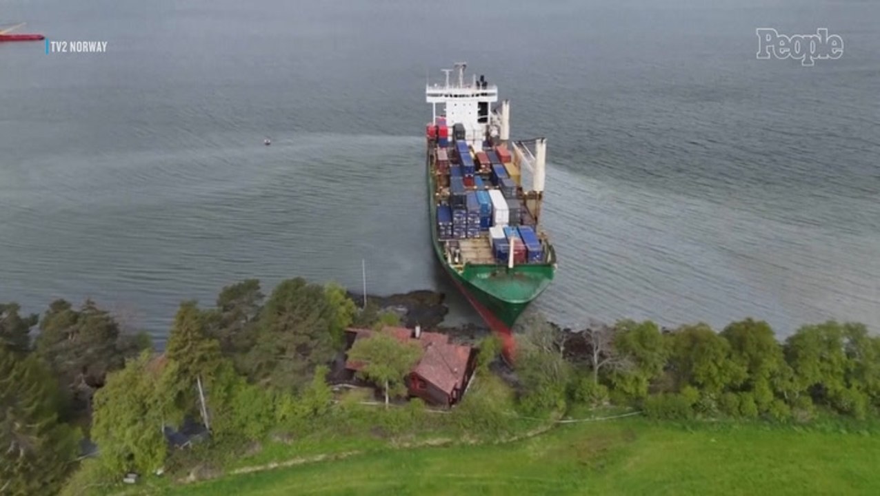 Man in Norway Wakes Up to Find Huge Ship Has Crashed into His Backyard: 'It Was So Unreal'