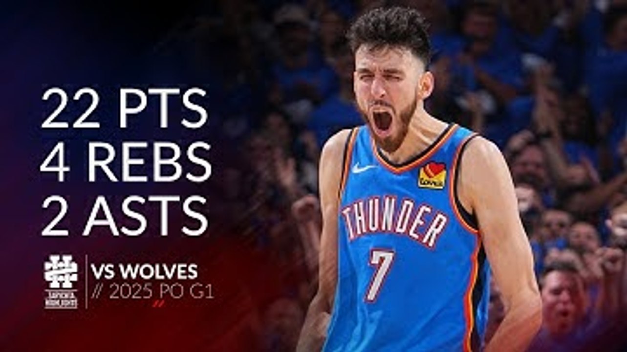 Chet Holmgren 22 pts 4 rebs 2 asts vs Wolves 2025 PO G2