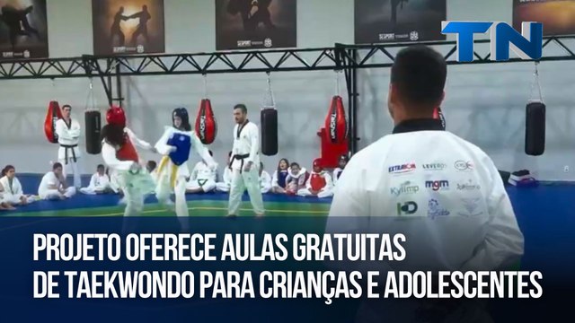 Projeto oferece aulas gratuitas de taekwondo para crianças e adolescentes