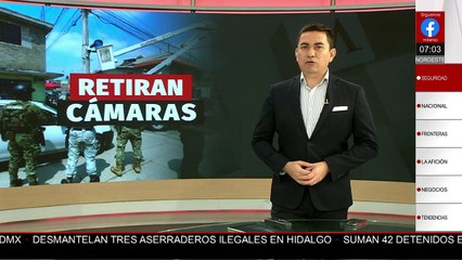 Retiran 25 cámaras de videovigilancia instaladas de forma irregular en Ecatepec