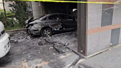 다세대주택 주차장 불로 한때 대응 1단계...8명 이송 / YTN