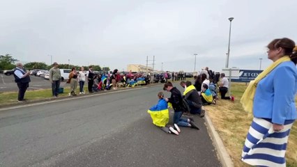 People line the streets as Chris Garret's ashes arrive in the Isle of Man