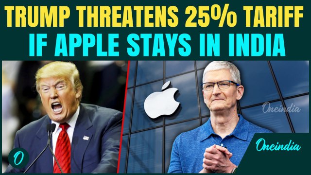 ‘Iphones Sold In U.S…’ Trump THREATENS 25% Tariff On Apple If Iphones Are Not Made In U.S | Shocking