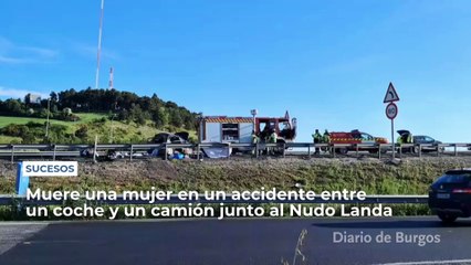 Muere una mujer en un accidente entre un coche y un camión en la A-1 junto al Nudo Landa