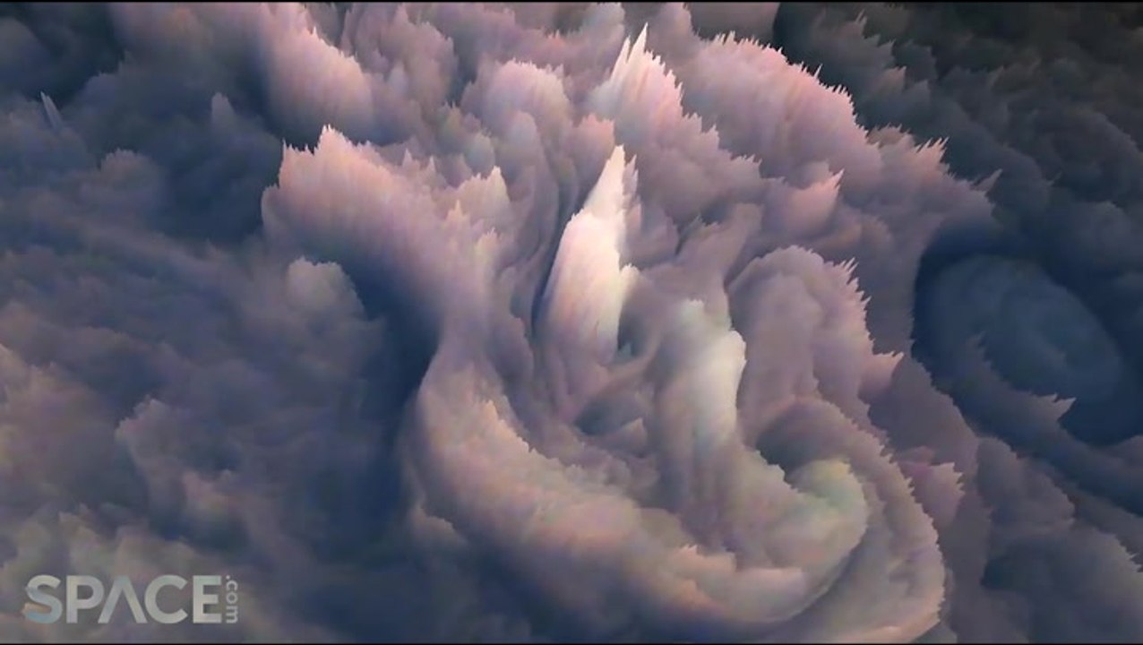 Watch Jupiter's Cloud Topped In 3D JunoCam Visualization