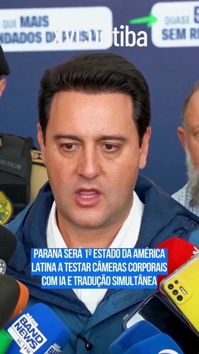 Paraná será 1º estado da América Latina a testar câmeras corporais com IA e tradução simultânea