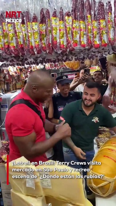 🎶 ¡LATRELL EN BRASIL! Terry Crews visitó un mercado en São Paulo y sorprendió a todos recreando la escena de “¿Dónde están las rubias?” con su famoso playback de “A Thousand Miles”. ¡Los fans enloquecieron! 🇧🇷😂