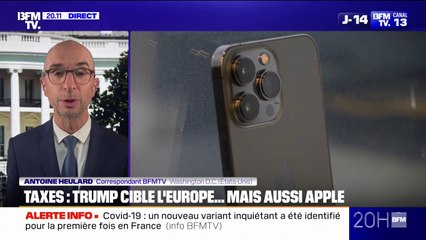 Donald Trump vise l'Europe, mais aussi Apple avec des droits de douane de 25%