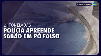 Polícia apreende 21 toneladas de sabão em pó falsificado na Grande BH