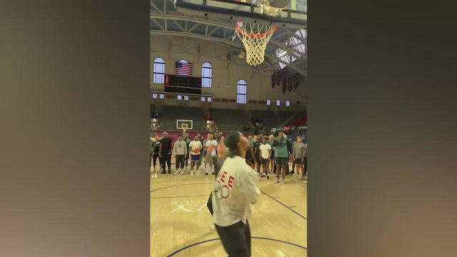 Saquon Barkley and Cooper DeJean shock fans with insane alley-oop combo