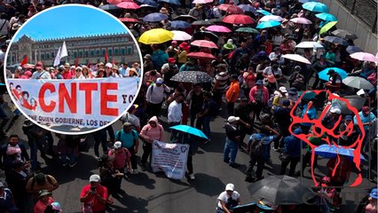 CDMX: La CNTE continua sus protestas luego de que Claudia Sheinbaum anunciara que no se iba a reunir con ellos