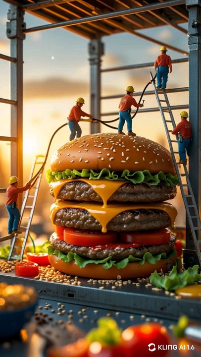 gaint burgers making process