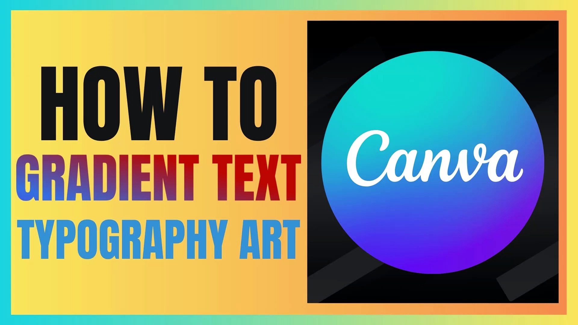 ⁣How to add a gradient to text In Canva