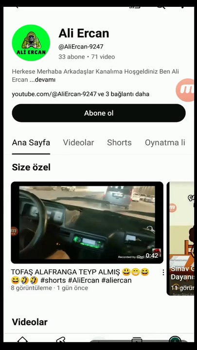 Ali Ercan Youtube Kanal Tanıtım Videosu / Ali Ercan Youtube Channel Promotion Video