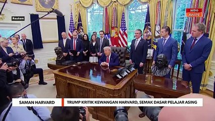 Trump kritik kewangan Harvard, mahu semak dasar pelajar asing
