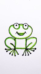 Draw a easy frog