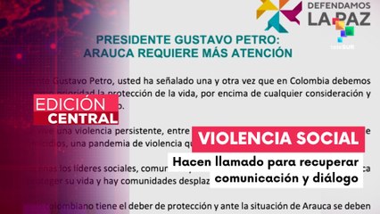 En Colombia, organizaciones exigen acción urgente a Petro por violencia